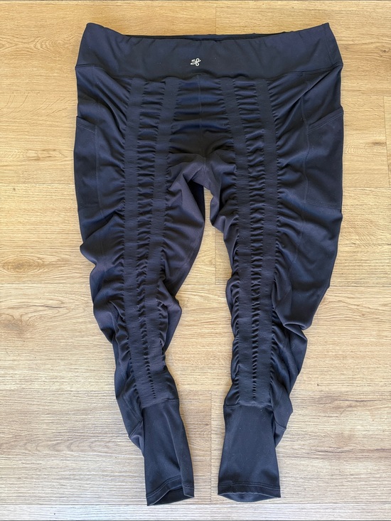 Sweetflexx Pants - Sweetflexx Women’s Black Resistance Leggings Ruched Booty Lifting Compression